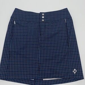 UEC Jofit essential golf skort Navy blue plaid size small